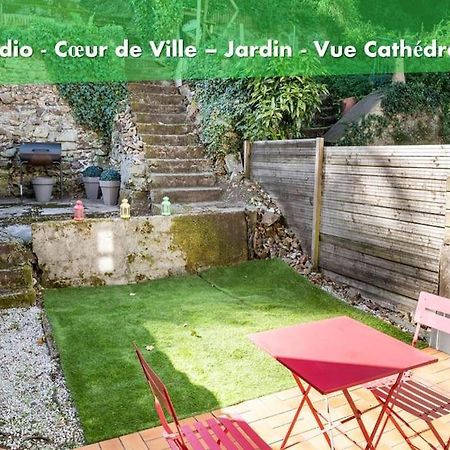 oo Le jardin oo paisible studio équipé et bien placé Quimper Esterno foto