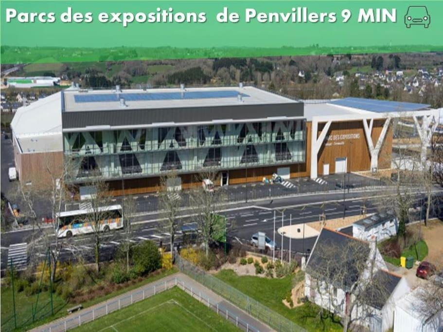 oo Le jardin oo paisible studio équipé et bien placé Quimper Esterno foto